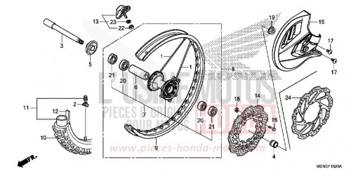 ROUE AVANT CRF450RG de 2016